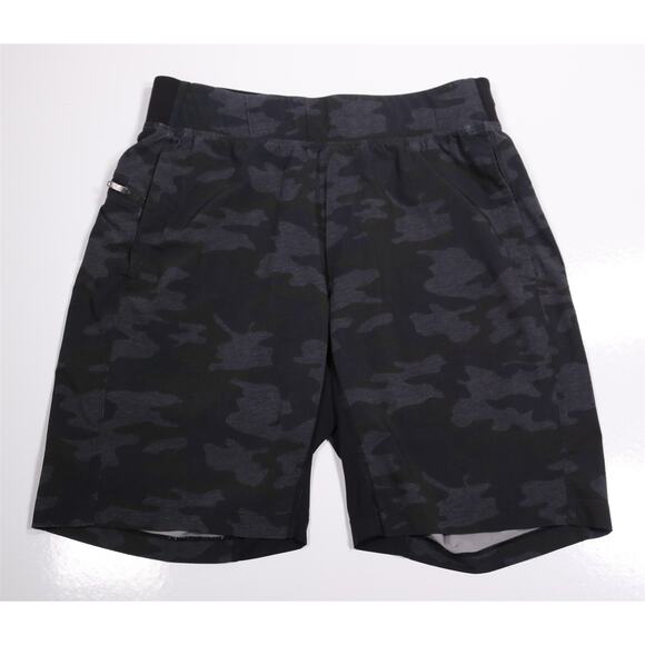 Lululemon Men's License to Train Gray Black Camo Shorts Medium - Picture 1 of 8